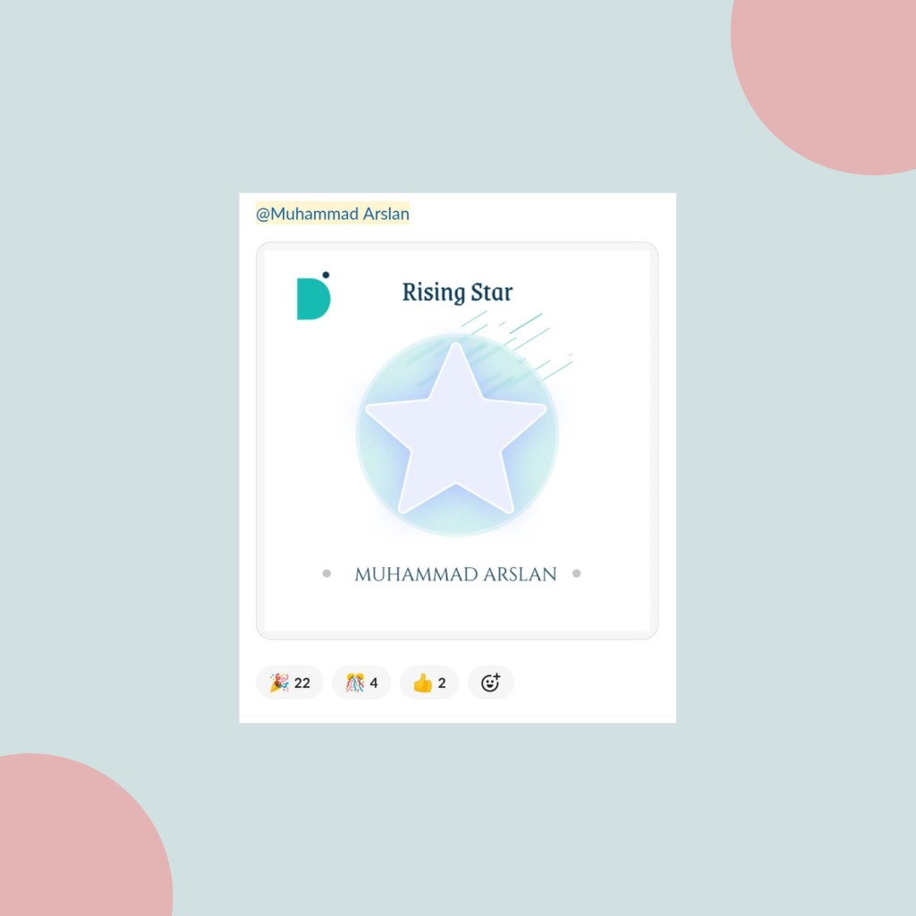 Devsinc Rising Star recognition awarded to Muhammad Arslan